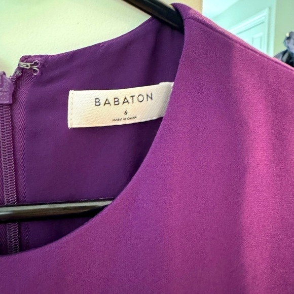 ARITZIA BABATON Patricio purple mid-length short sleeved dress (US size 6) - Picture 3 of 5